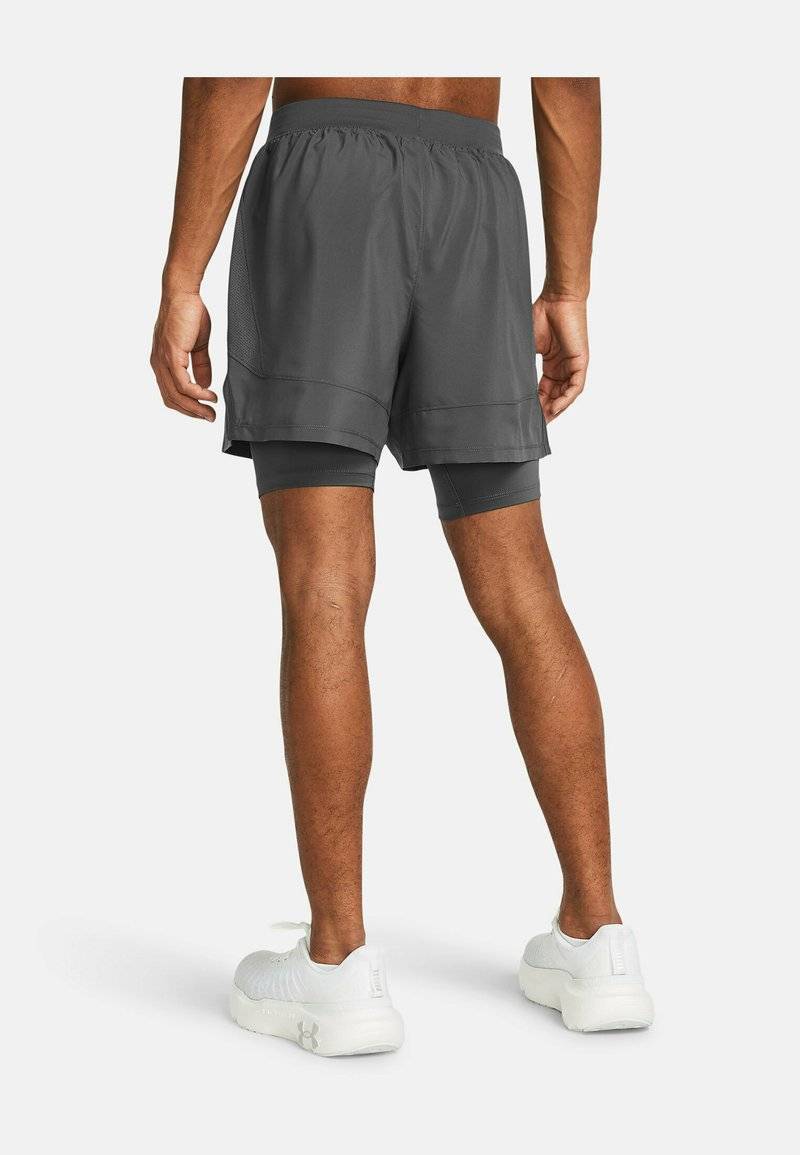 Under Armour Under Armour LAUNCH SHORTS 2-IN-1 - Sports shorts - castlerock Fabrikverkauf