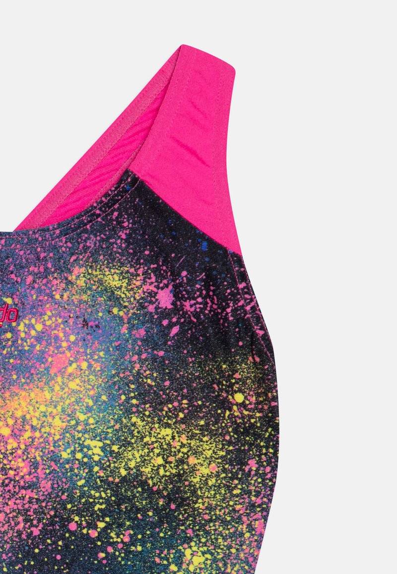 Speedo Speedo GIRLS DIGITAL SPLASHBACK - Swimsuit - black/flare pink/bolt/lemon drizzle Online Shopping