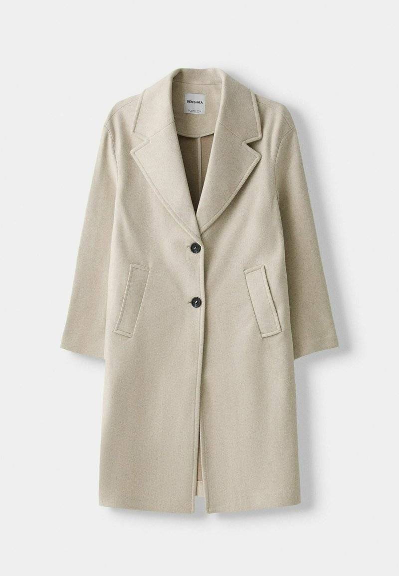 Bershka Bershka SOFT - Classic coat - white Neuheiten