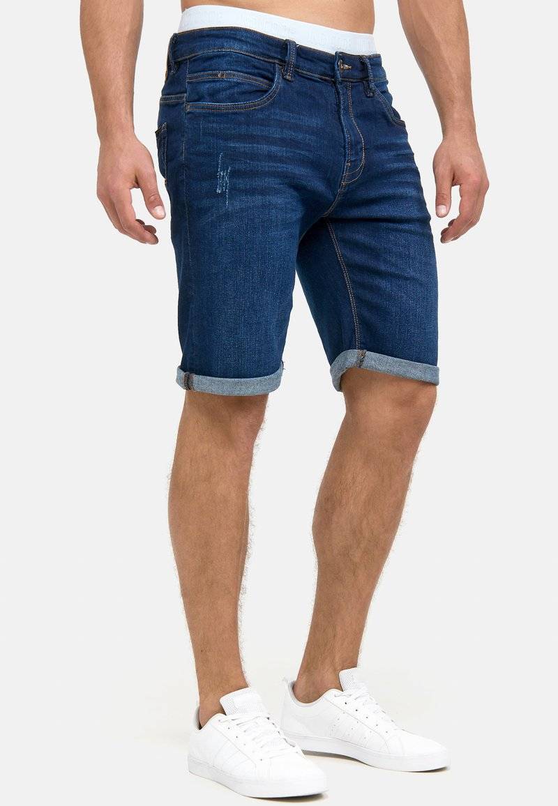 INDICODE JEANS INDICODE JEANS INCADEN - Denim shorts - blau Saisonale Angebote