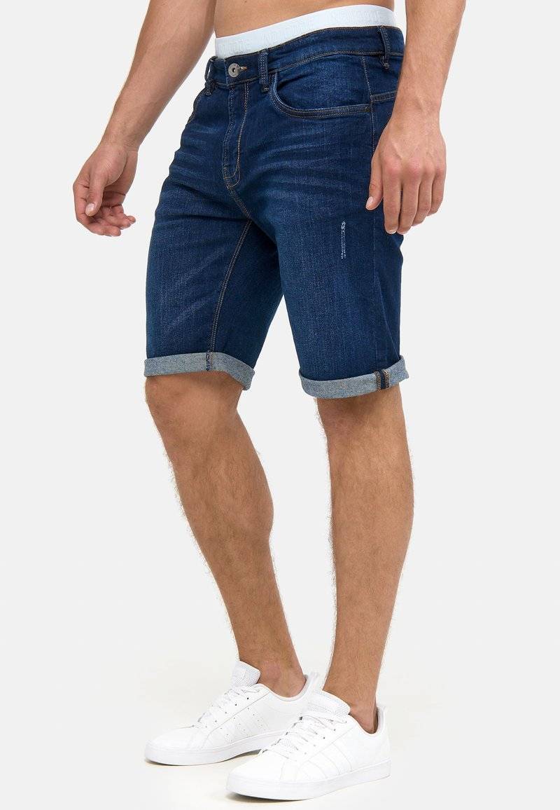 INDICODE JEANS INDICODE JEANS INCADEN - Denim shorts - blau Saisonale Angebote