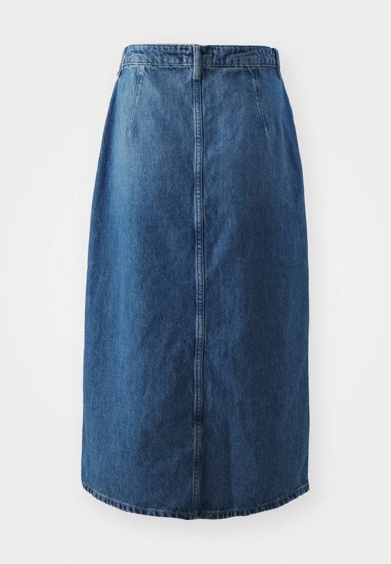 ONLY ONLY ONLCECE MIDI BUTTON SKIRT - A-line skirt - medium blue denim Kostenlose Rückgabe