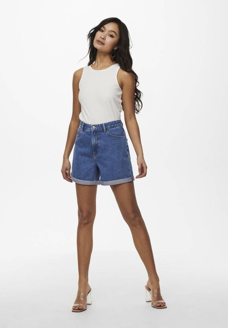 ONLY ONLY LIFE - Denim shorts - medium blue denim Letzte 3 Tage
