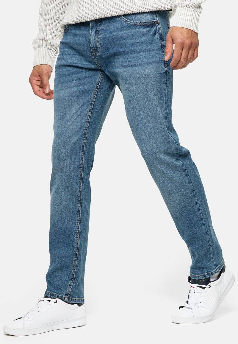 INDICODE JEANS INDICODE JEANS INSANTINO - Straight leg jeans - medium dark cloud JETZT KAUFEN