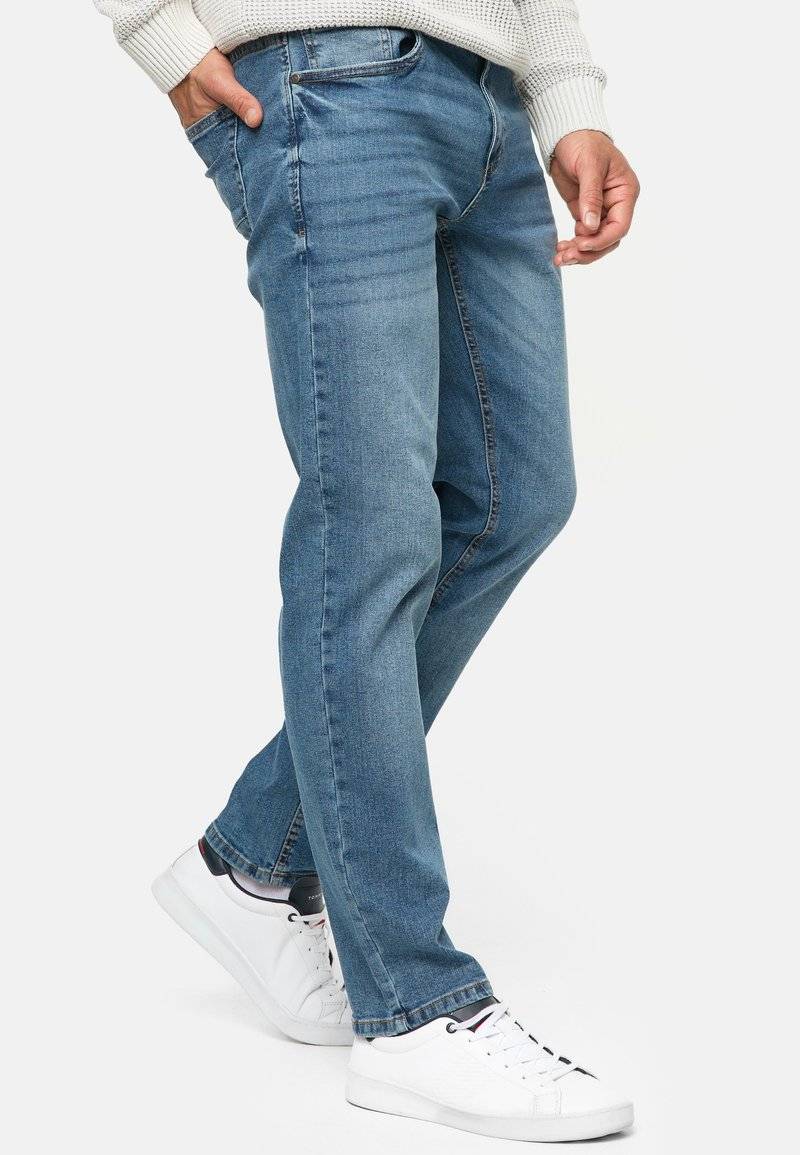INDICODE JEANS INDICODE JEANS INSANTINO - Straight leg jeans - medium dark cloud JETZT KAUFEN