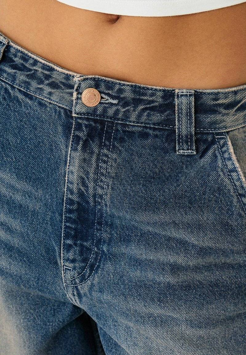 Bershka Bershka Relaxed fit jeans - dark blue Neueste Stile