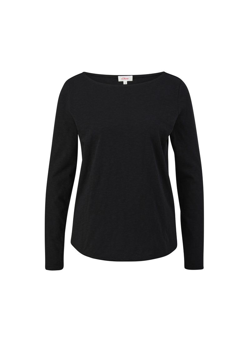 s.Oliver s.Oliver MIT U-BOOT-AUSSCHNITT - Long sleeved top - schwarz Exklusive Angebote