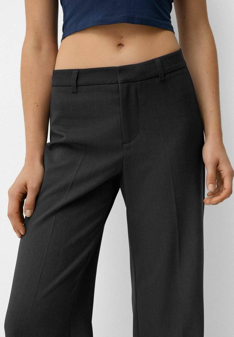 Bershka Bershka Trousers - mottled grey Bestseller
