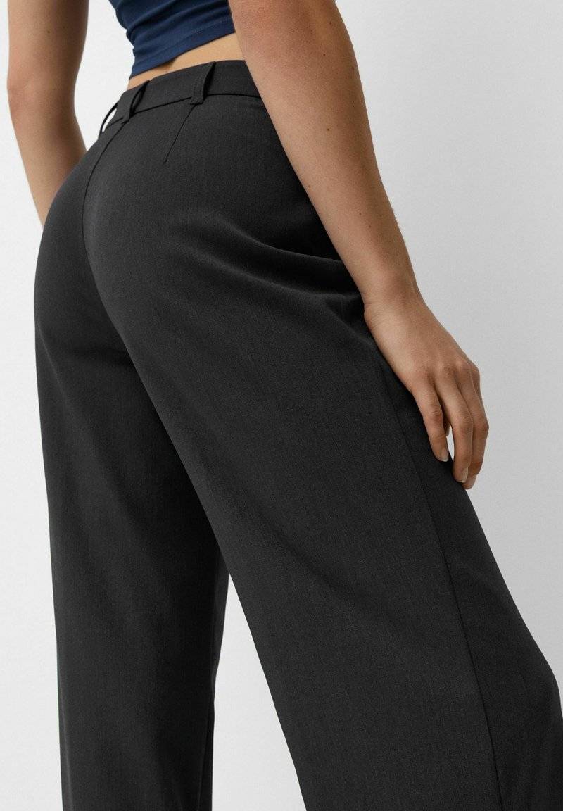 Bershka Bershka Trousers - mottled grey Bestseller