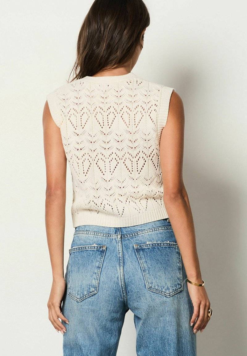 Etam Etam FOLIO - Waistcoat - ecru Kauf eins, bekomm eins gratis