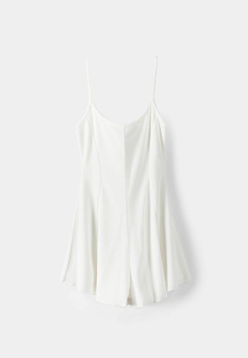Bershka Bershka PRINTED - PLAYSUIT - Jumpsuit - white Letzte 3 Tage