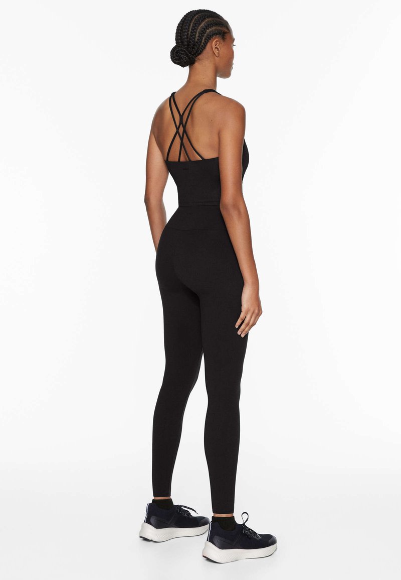 OYSHO OYSHO COMFORTLUX HIGH-RISE  - Leggings - Trousers - black Letzter Tag