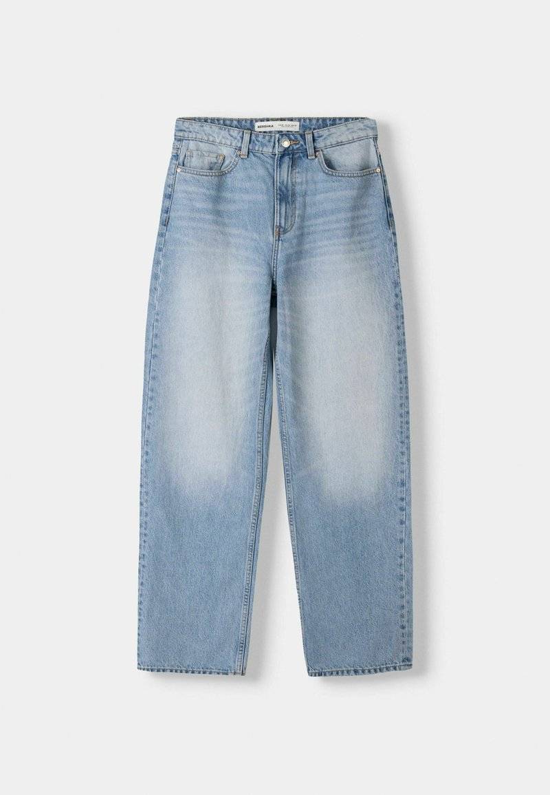 Bershka Bershka MOM - Straight leg jeans Bis zu 65% Rabatt
