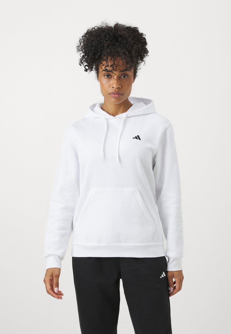 adidas Sportswear adidas Sportswear ESSENTIALS SMALL LOGO FEEL COZY HOODIE - Hoodie - white Discount Store für neue Produkte