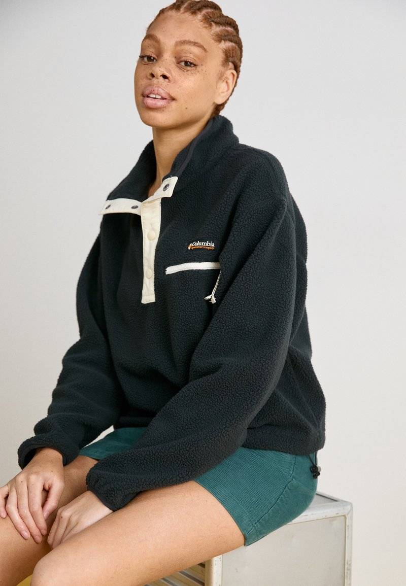 Columbia Columbia HELVETIA™ CROPPED HALF SNAP - Fleece jumper - black 2025