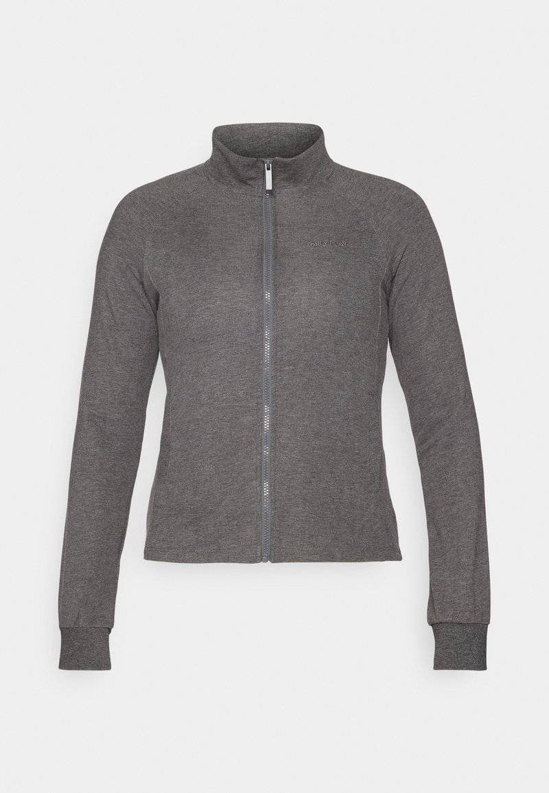 ONLY Play ONLY Play ONPMELINA ZIP - Zip-up sweatshirt - dark grey melange Letzte 3 Tage