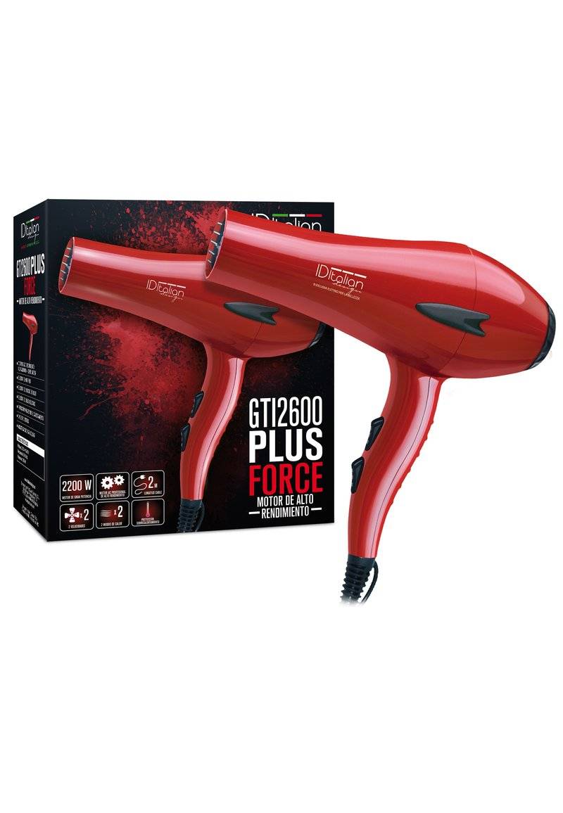 Italian Design Italian Design ELECTRICAL ITEMS GTI 2600 DRYER FORCE PLUS - Hair Styling Tool - red Auslauf