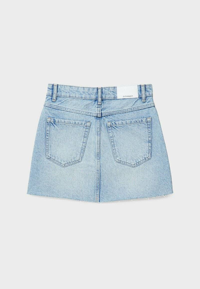 Stradivarius Stradivarius A-line skirt - light blue denim Versandkostenfrei