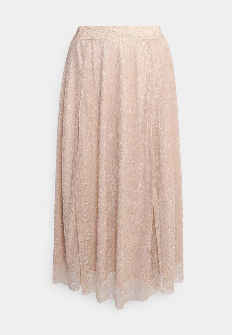 ONLY ONLY ONLTINGA SHINE SKIRT - A-line skirt - beige Begrenztes Angebot