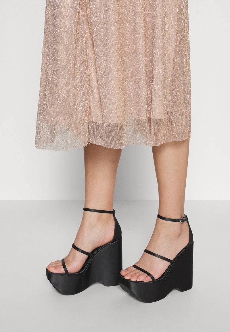 ONLY ONLY ONLTINGA SHINE SKIRT - A-line skirt - beige Begrenztes Angebot