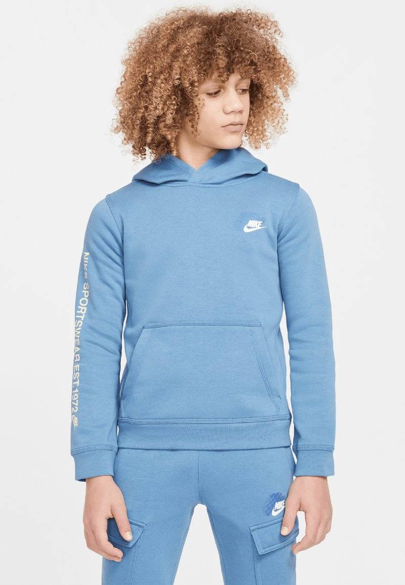 Nike Sportswear Nike Sportswear FLEECE HOODIE - Hoodie - aegean storm Online Shopping
