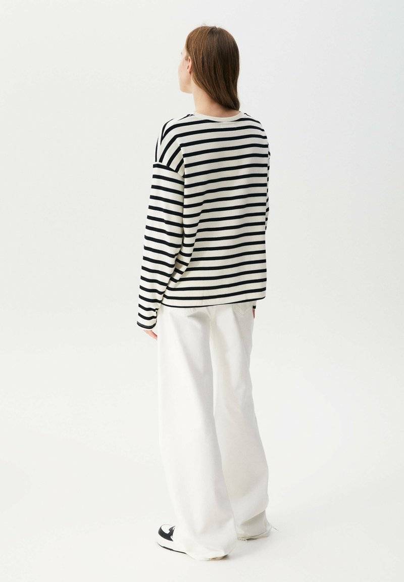 PULL&BEAR PULL&BEAR BASIC - Long sleeved top - mottled black Osterangebot
