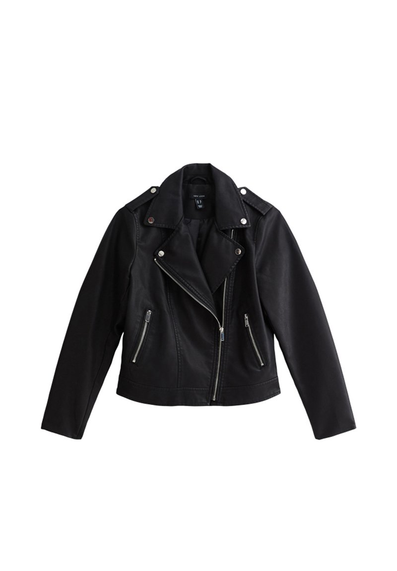 New Look New Look LOOK - Faux leather jacket - black Valentinstagsangebot