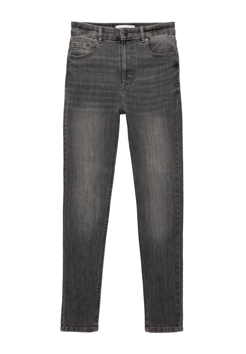 PULL&BEAR PULL&BEAR HIGH WAIST - Jeans Skinny Fit - grey denim Lagerräumung