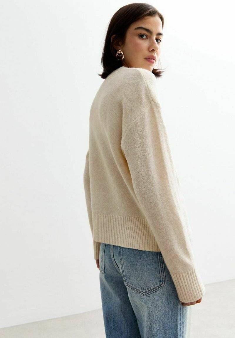 New Look New Look CREW NECK - Jumper - off white Online Outlet