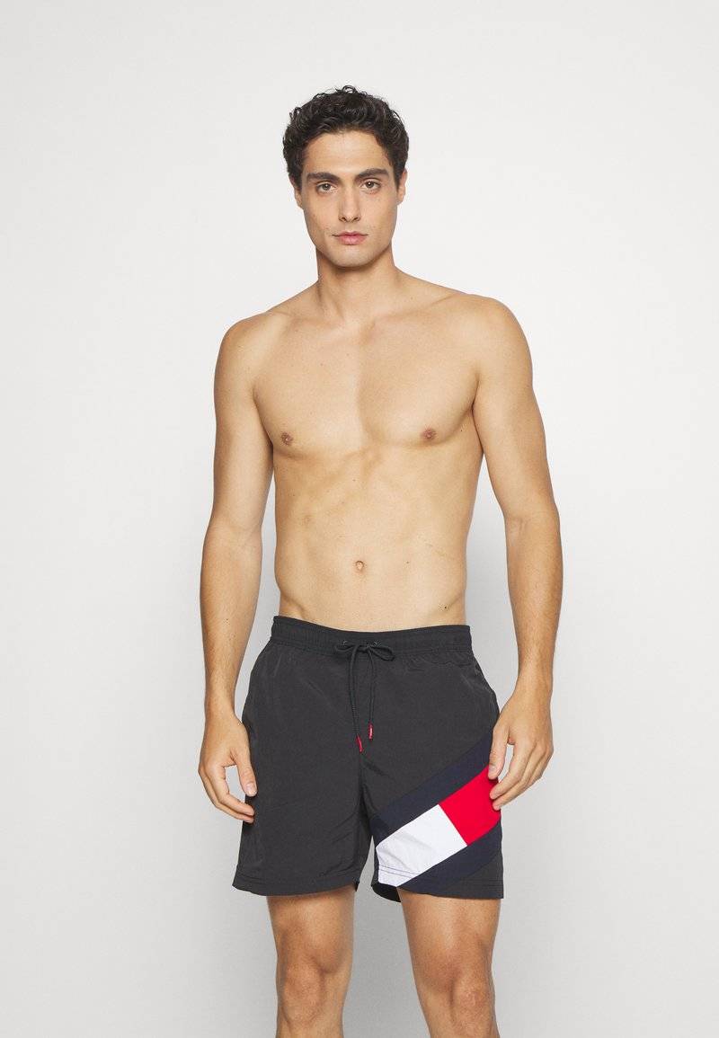 Tommy Hilfiger Tommy Hilfiger DRAWSTRING - Swimming shorts - black Nur für heute