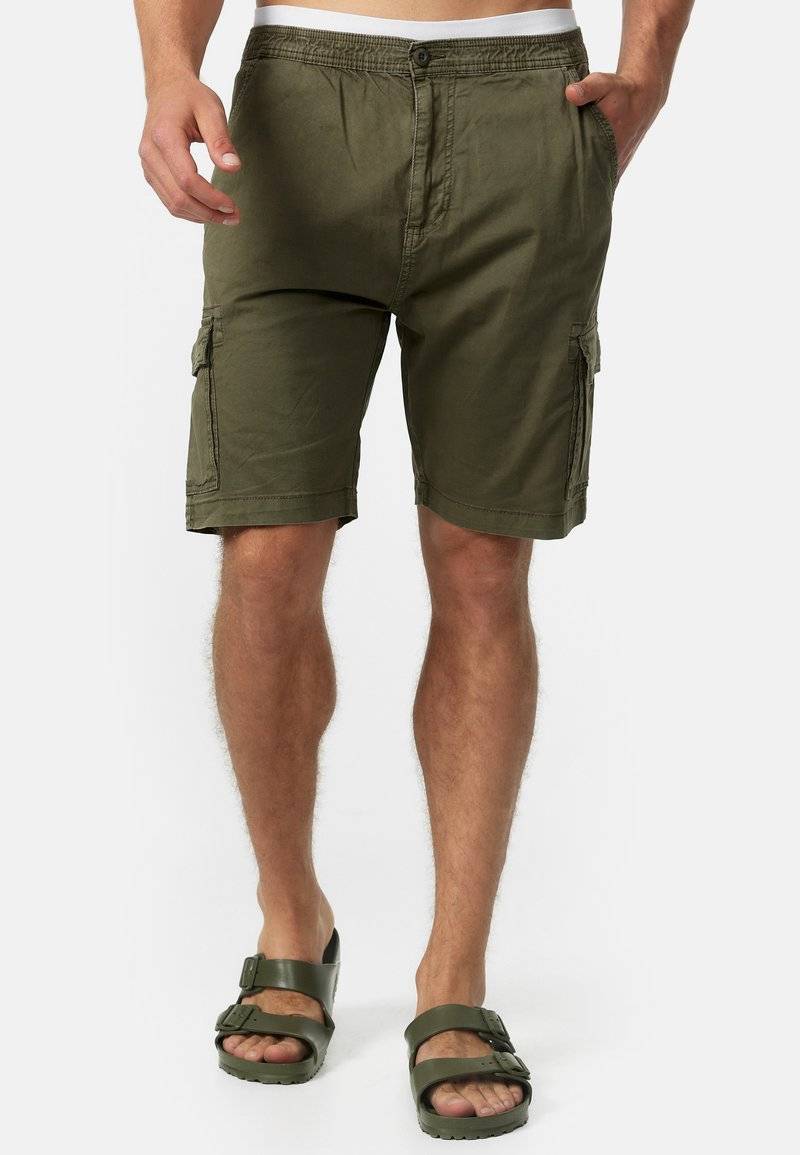 INDICODE JEANS INDICODE JEANS KINNAIRD - Shorts - army Begrenztes Angebot