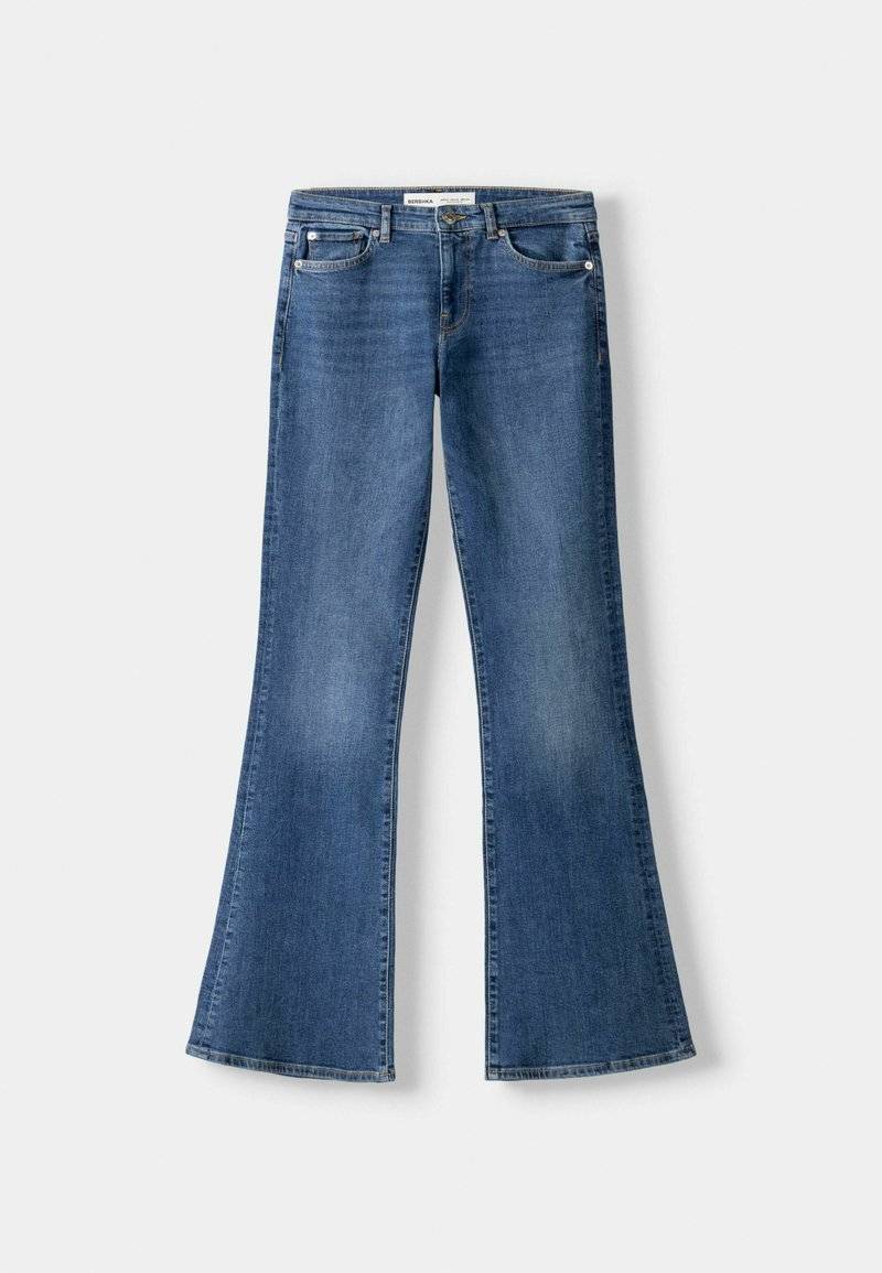 Bershka Bershka Flared Jeans - light blue denim Online Shopping