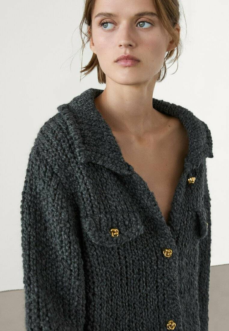 Massimo Dutti Massimo Dutti Cardigan - grey Muttertagsangebot