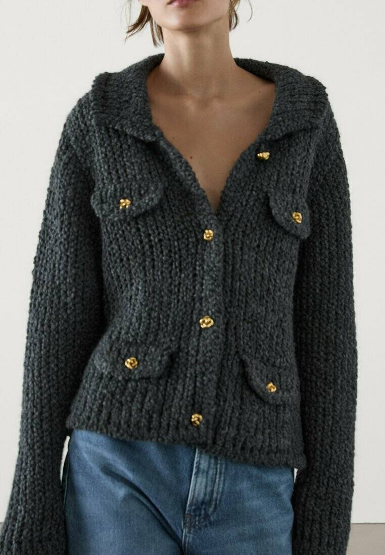 Massimo Dutti Massimo Dutti Cardigan - grey Muttertagsangebot