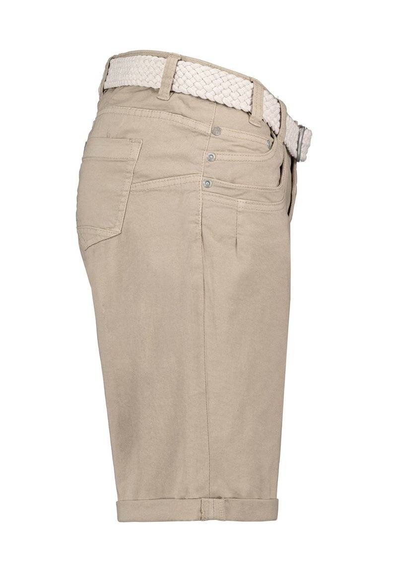 Sublevel Sublevel BERMUDA MIT GÜRTEL - Denim shorts - beige Vatertagsangebot