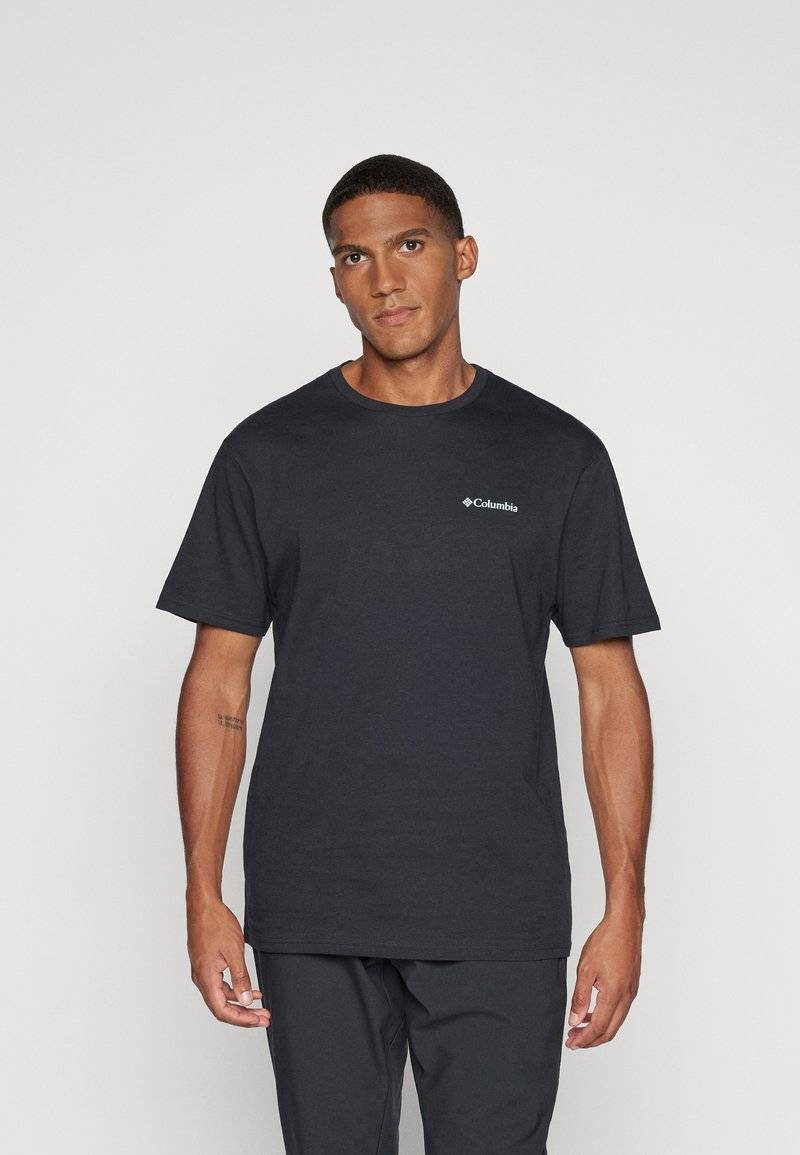 Columbia Columbia CAVALRY TRAIL - Print T-shirt - black Räumungsverkauf