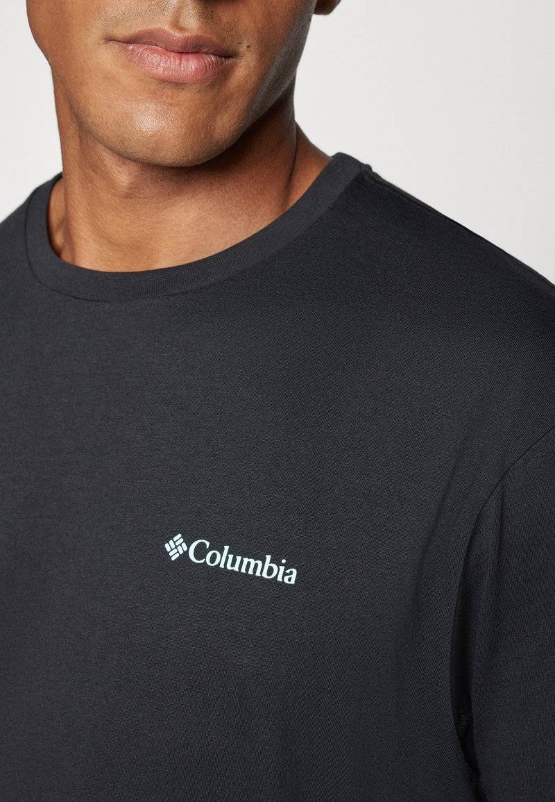 Columbia Columbia CAVALRY TRAIL - Print T-shirt - black Räumungsverkauf