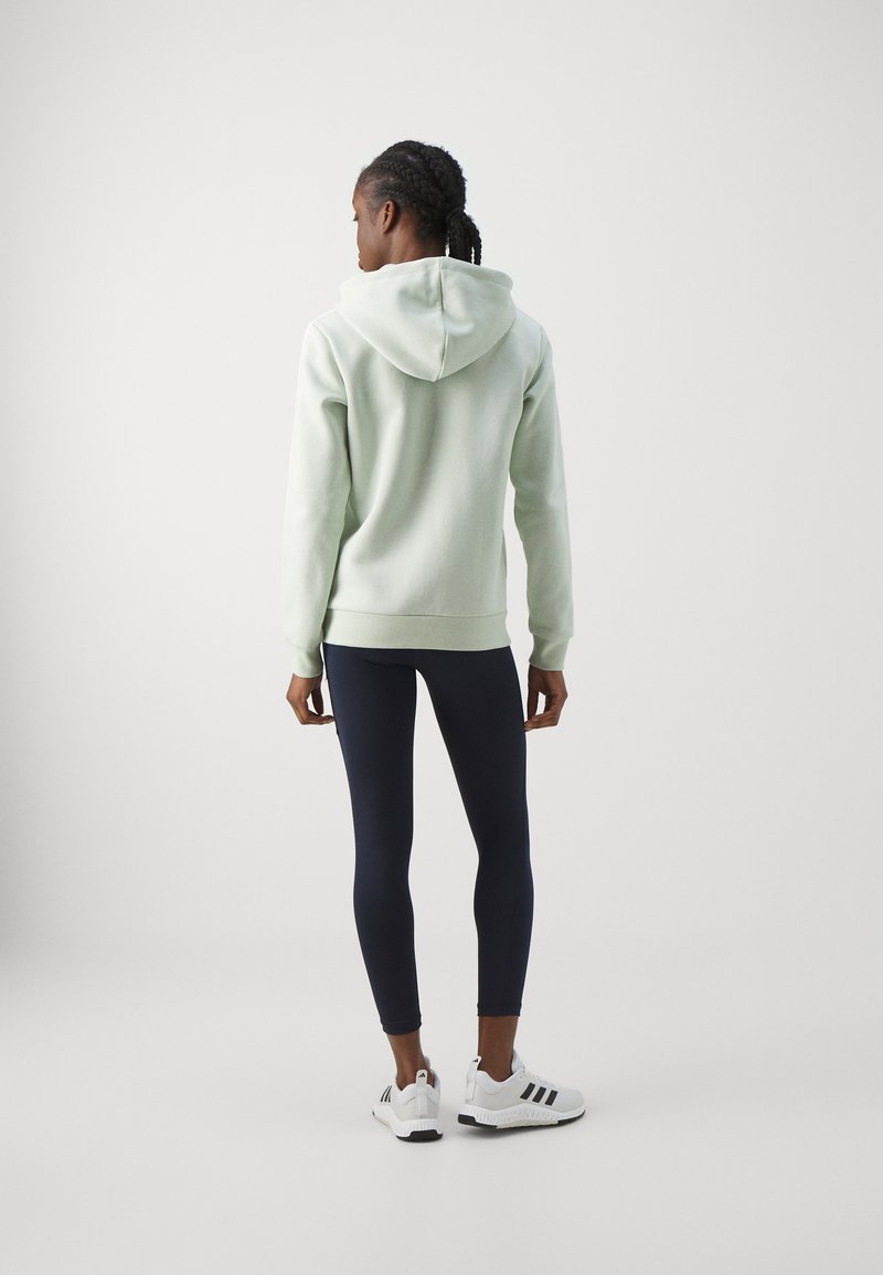 adidas Sportswear adidas Sportswear ESSENTIALS 3 STRIPES FULL ZIP HOODIE - Zip-up sweatshirt - linen green Letzte 2 Tage