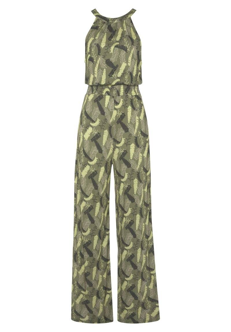 s.Oliver s.Oliver OVERALL - Jumpsuit - grün bedruckt Preisnachlass