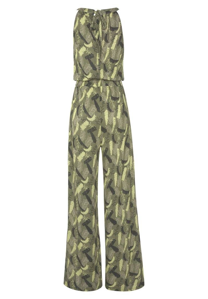 s.Oliver s.Oliver OVERALL - Jumpsuit - grün bedruckt Preisnachlass