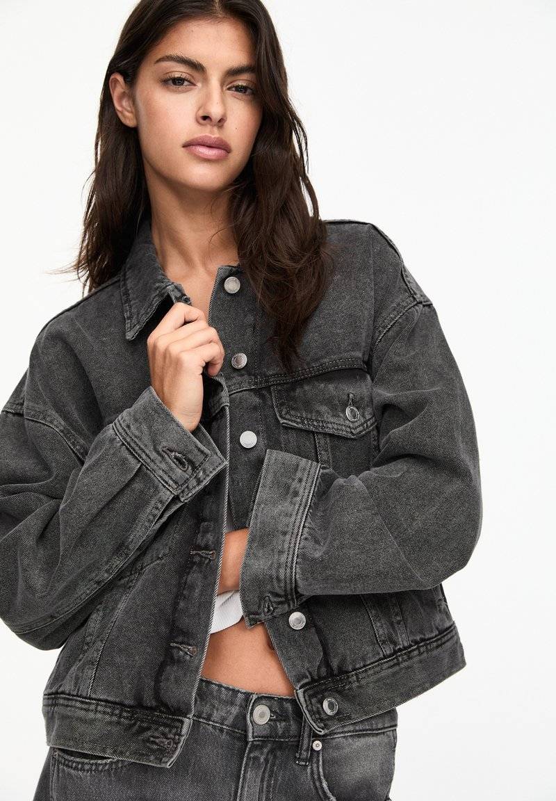 PULL&BEAR PULL&BEAR Denim jacket - grey Black Friday
