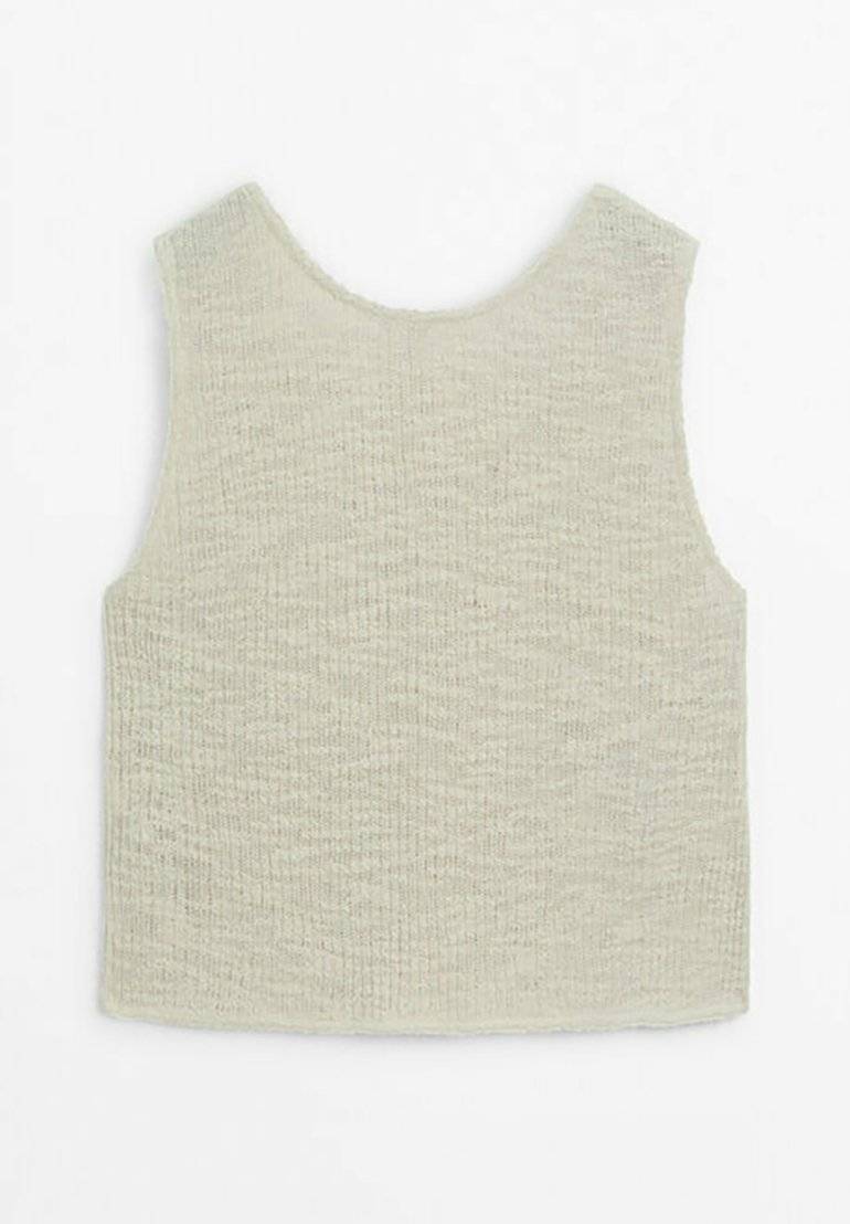 Massimo Dutti Massimo Dutti SLEEVELESS - Top - light brown Große Rabatte