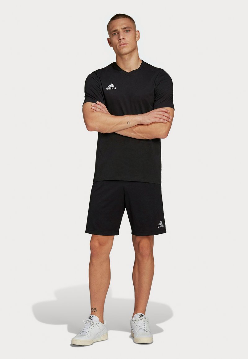 adidas Performance adidas Performance ENTRADA TEE - Print T-shirt - black Blitzverkäufe