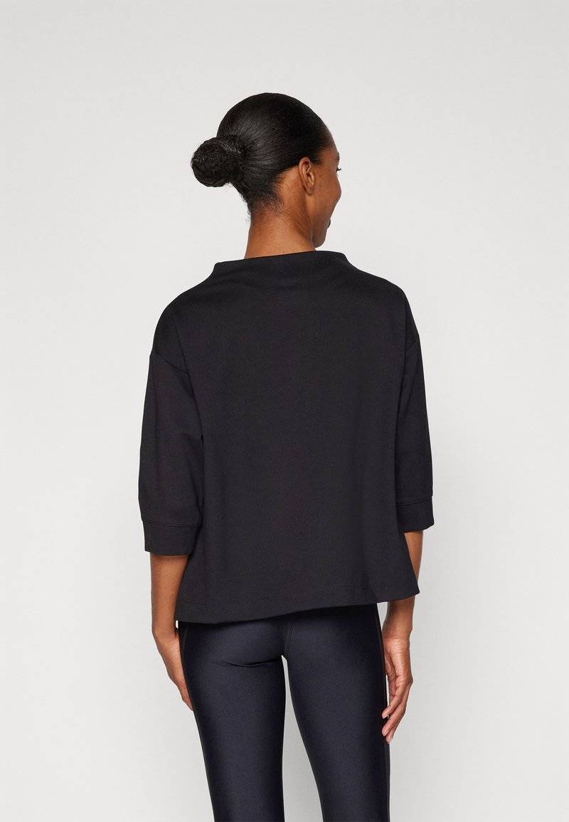 DKNY DKNY STACKED LOGO POPOVER - Long sleeved top - black Flash Sale
