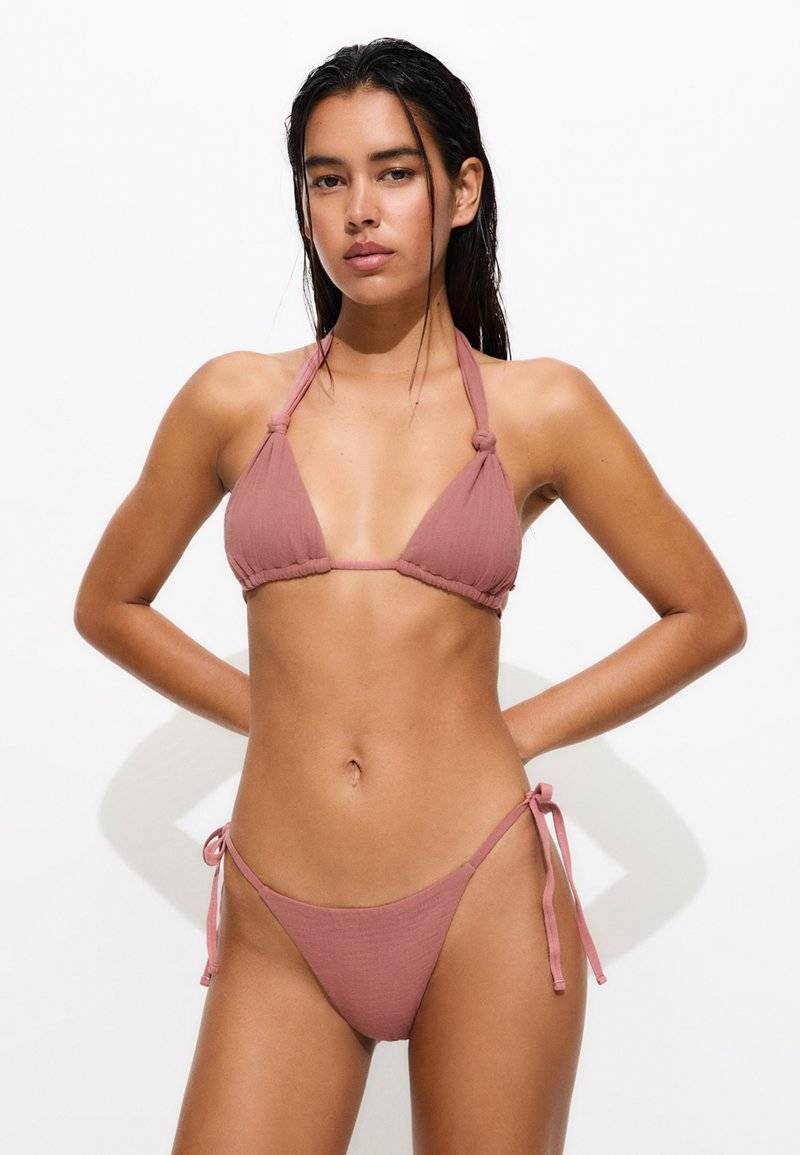 PULL&BEAR PULL&BEAR TEXTURED - Bikini bottoms - light pink Riesige Ersparnisse