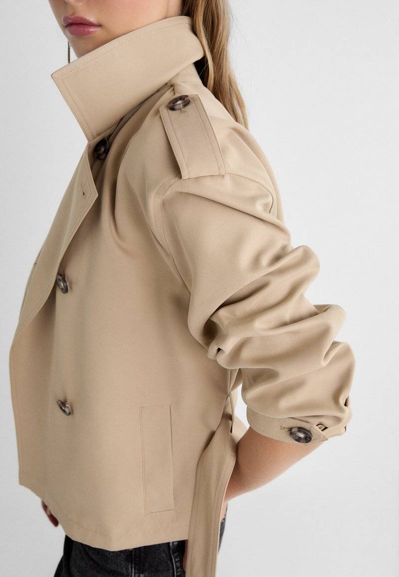 Stradivarius Stradivarius WITH BELT - Summer jacket - beige Tiefpreis