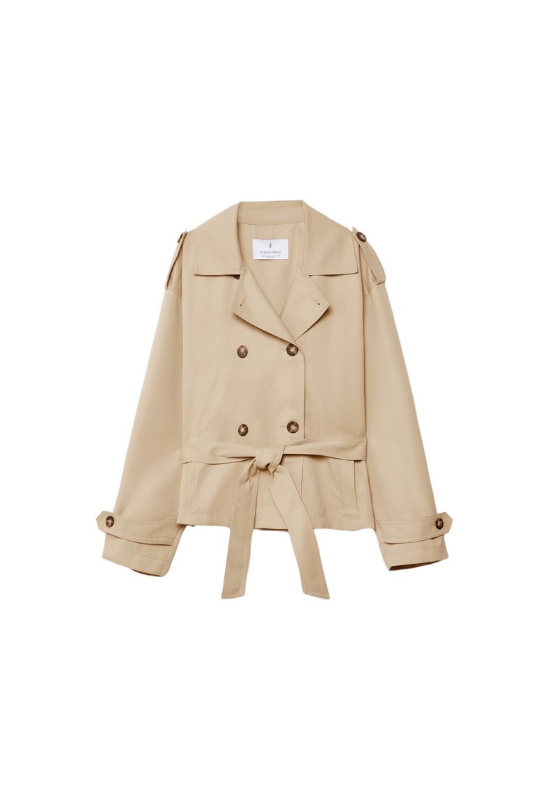 Stradivarius Stradivarius WITH BELT - Summer jacket - beige Tiefpreis