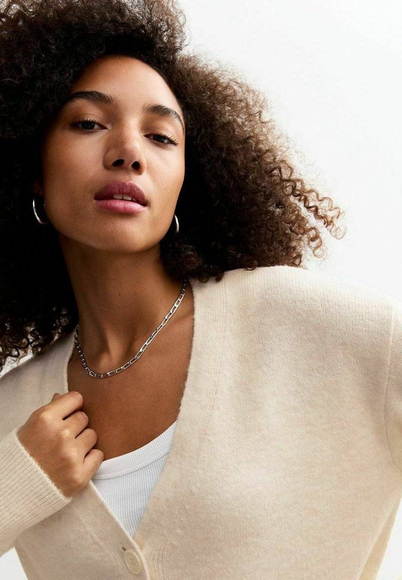 New Look New Look Cardigan - cream Letzte 3 Tage