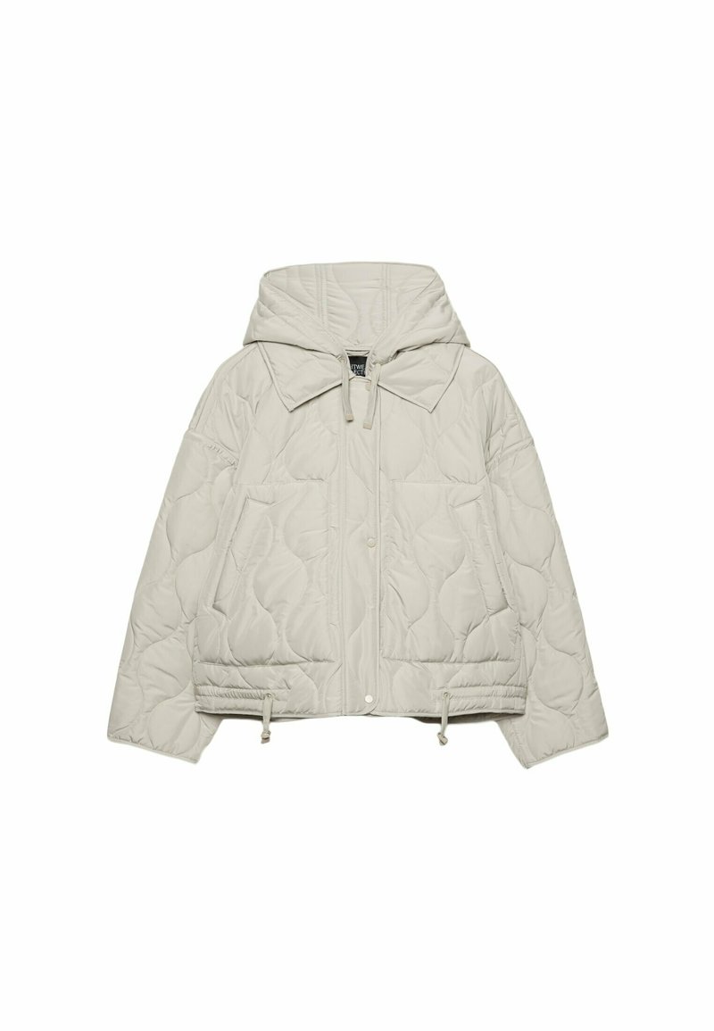 Stradivarius Stradivarius PUFFER - Winter jacket - white Letzter Tag