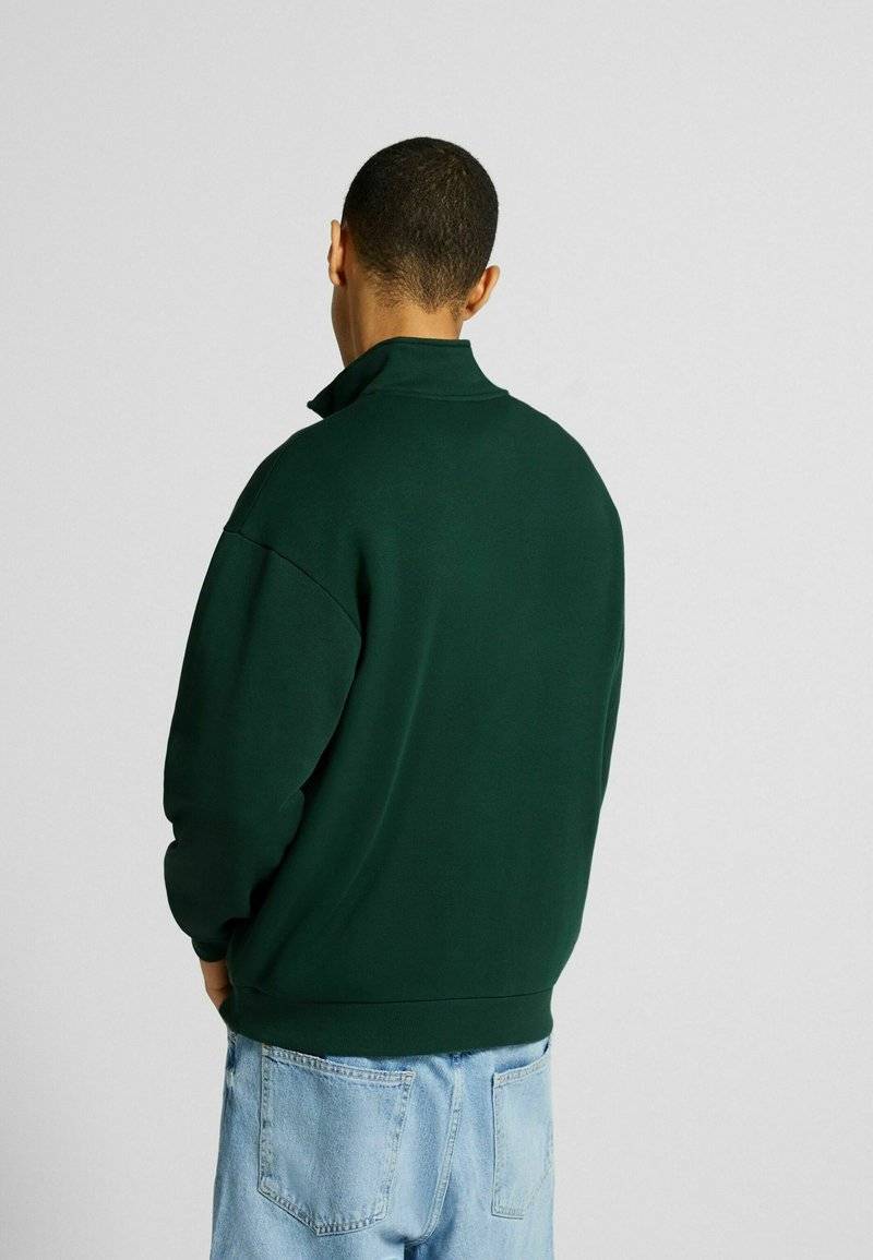 Bershka Bershka HIGH NECK - Sweatshirt - dark green Bis zu 55% Rabatt